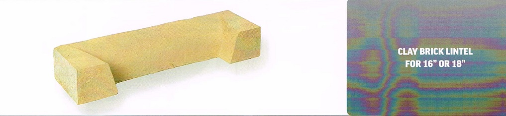 CLAY FIRE BACKS&nbsp;CLAY BRICK LINTEL